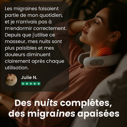 Masseur cervical intelligent chauffant - Soulage les douleurs du cou et des epaules
