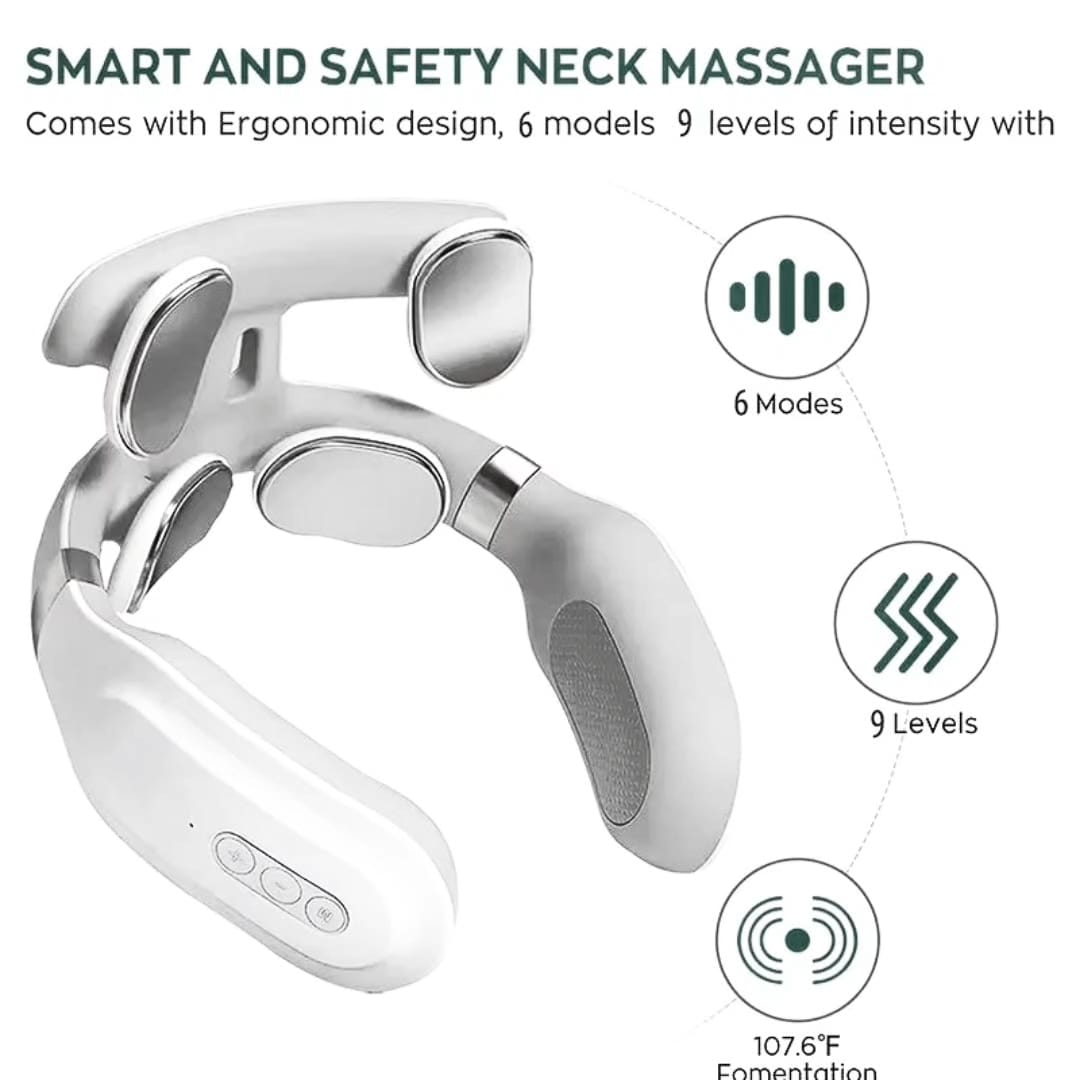 Masseur cervical intelligent chauffant - Soulage les douleurs du cou et des epaules