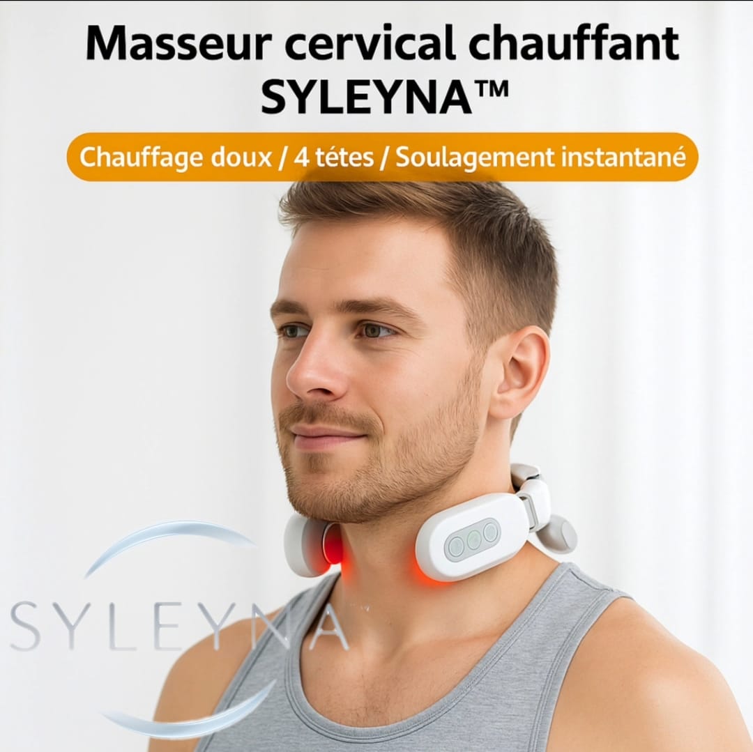 Masseur cervical intelligent chauffant - Soulage les douleurs du cou et des epaules