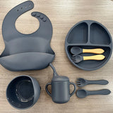 SYLEYNA™ Baby Set — Ensemble repas complet en silicone pour bébé (0 à 3 ans)