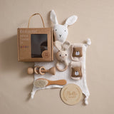 Coffret Naissance Premium Syleyna Baby™ – 7 Pièces en Coton & Bois