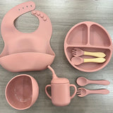 SYLEYNA™ Baby Set — Ensemble repas complet en silicone pour bébé (0 à 3 ans)