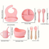 SYLEYNA™ Baby Set — Ensemble repas complet en silicone pour bébé (0 à 3 ans)
