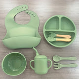 SYLEYNA™ Baby Set — Ensemble repas complet en silicone pour bébé (0 à 3 ans)