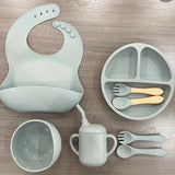 SYLEYNA™ Baby Set — Ensemble repas complet en silicone pour bébé (0 à 3 ans)
