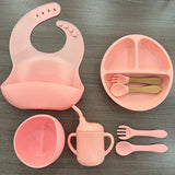 SYLEYNA™ Baby Set — Ensemble repas complet en silicone pour bébé (0 à 3 ans)