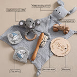 Coffret Naissance Premium Syleyna Baby™ – 7 Pièces en Coton & Bois