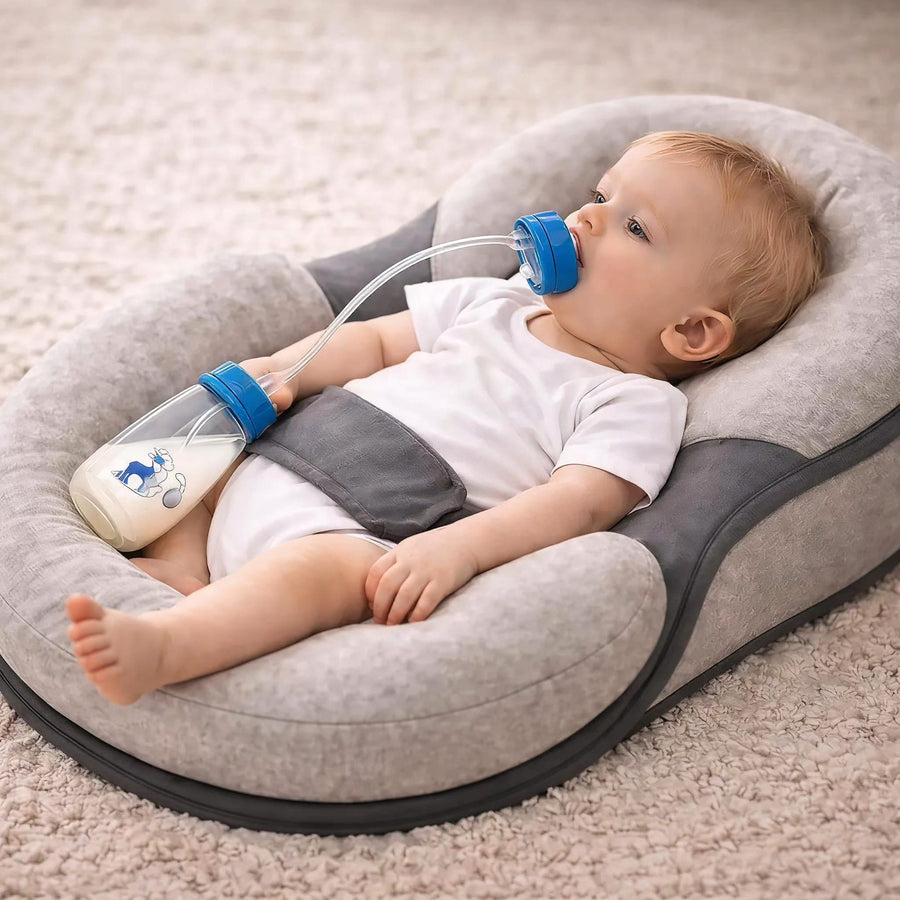 Biberon mains libres bébé – Anti-fuite & anti-colique