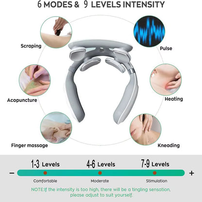 Masseur cervical intelligent chauffant - Soulage les douleurs du cou et des epaules